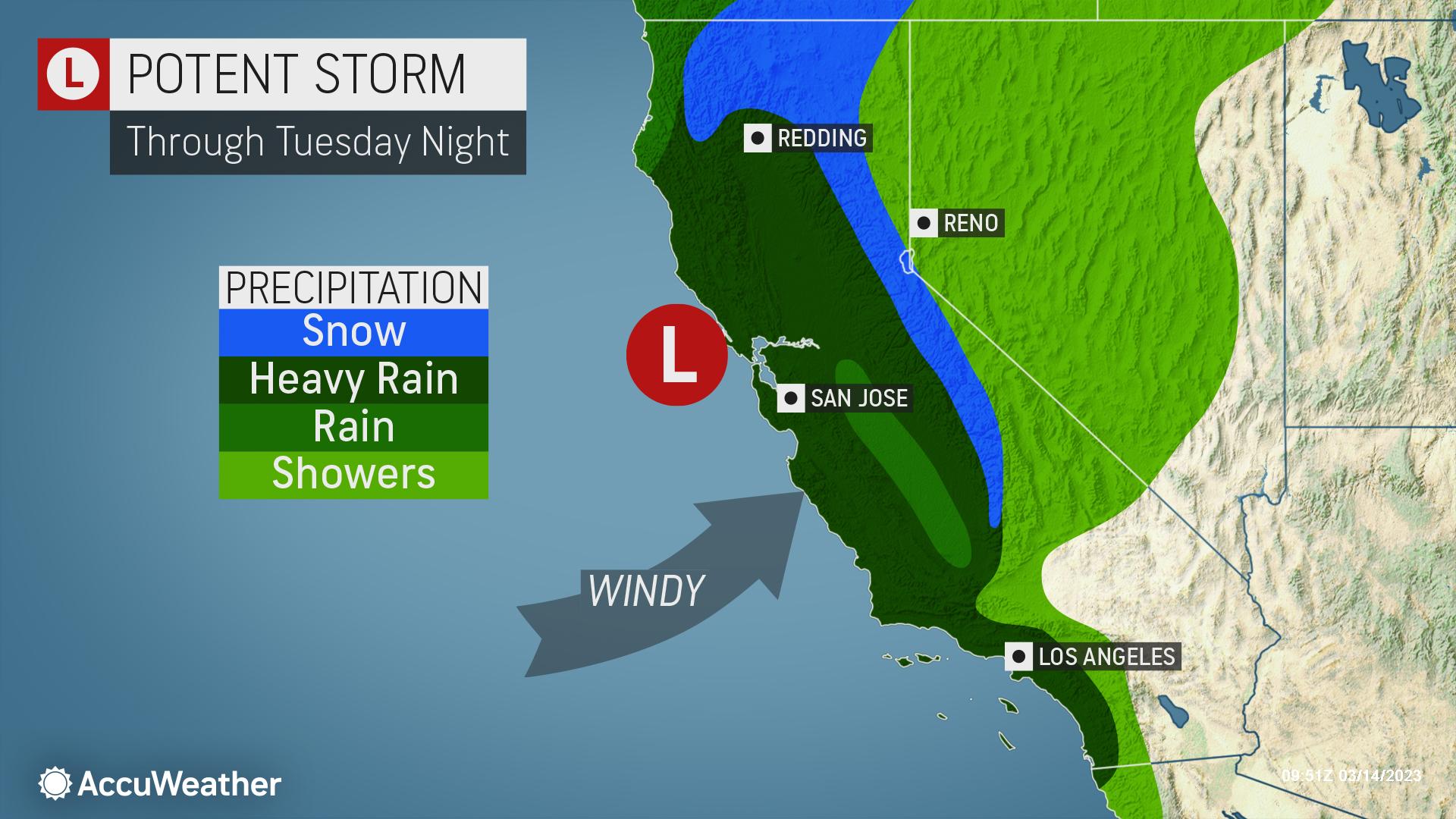 California could face major flooding as another storm brings heavy rain ...