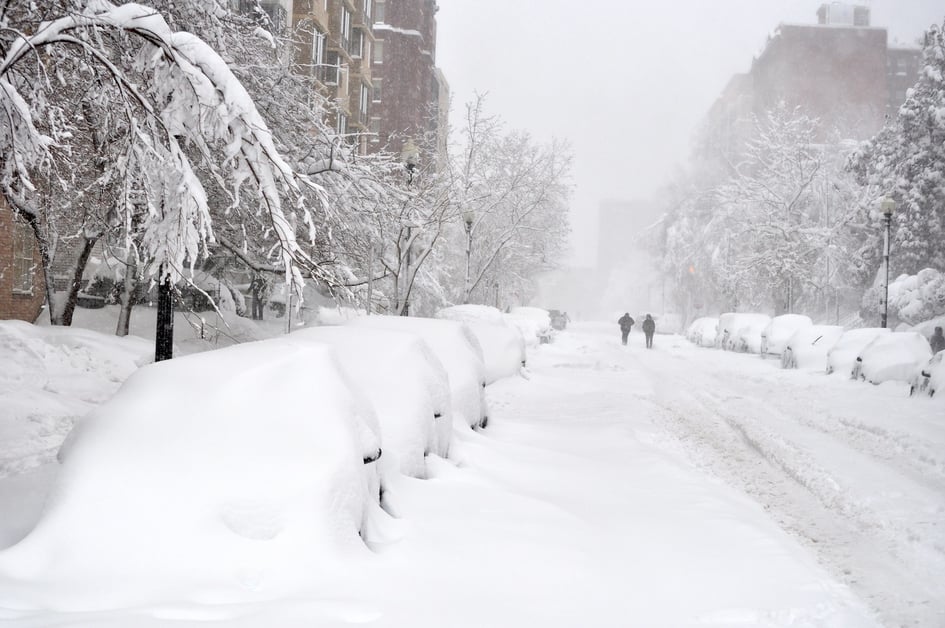 snowy street