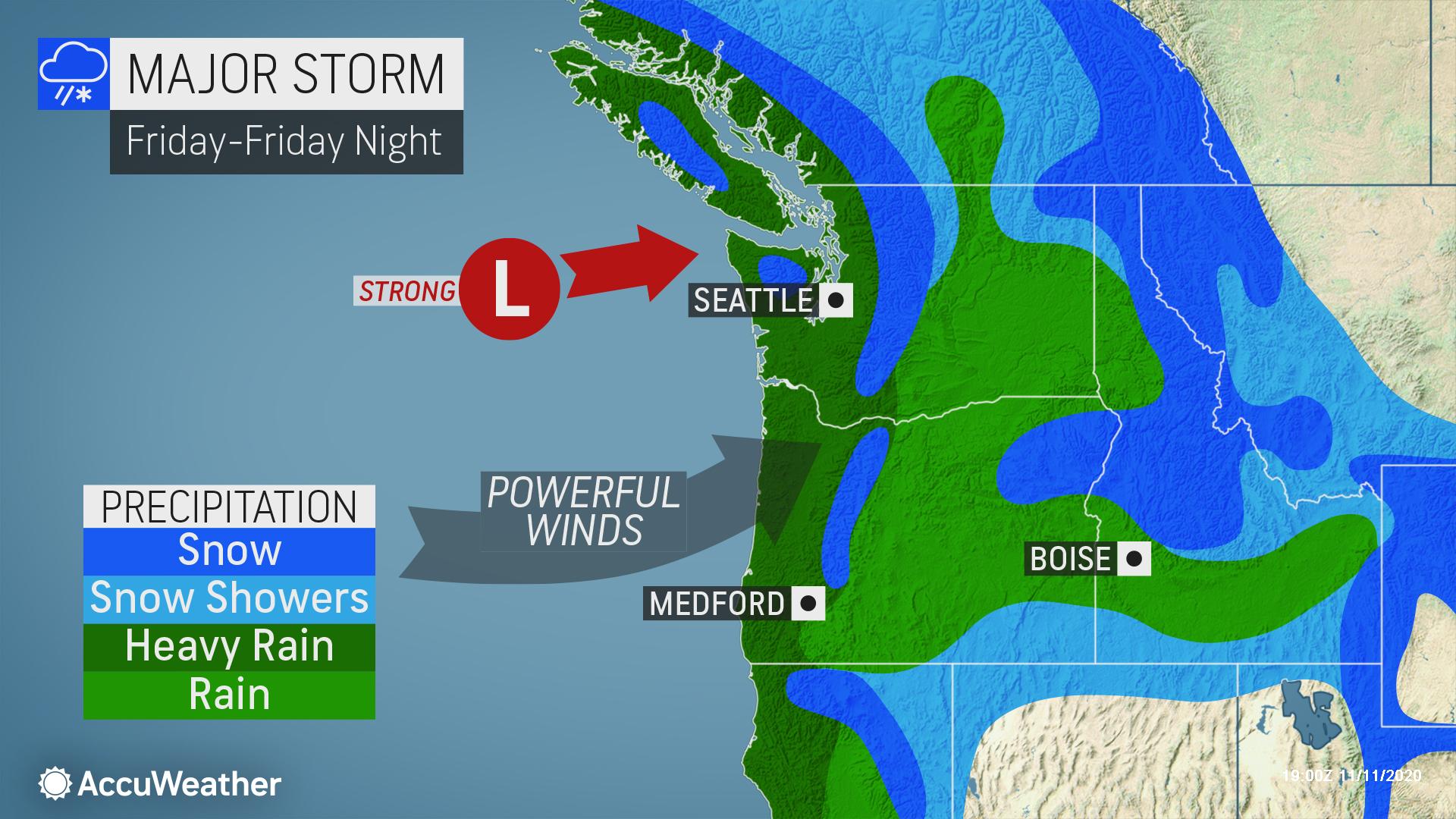 Powerful storm expected to slam Pacific Northwest