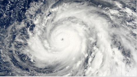 Stock photo of a typhoon near Guam