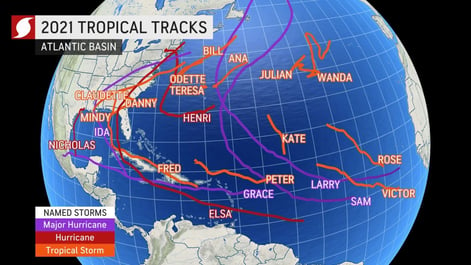 hurricane track map