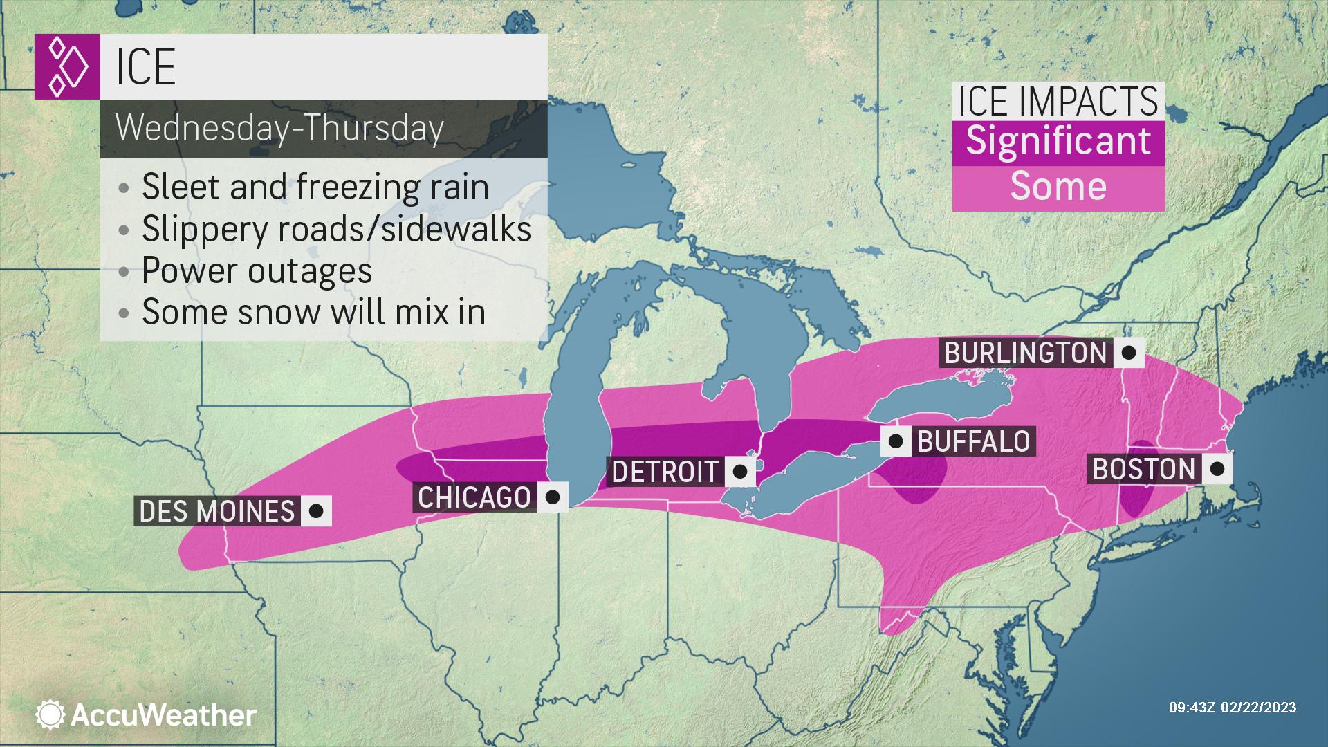 Massive Winter Storm Spreading Snow And Ice Across The U.S.