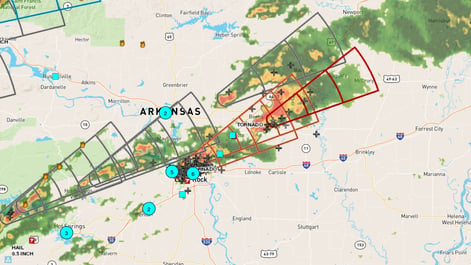 Severe Weather outbreak across the central U.S. in March 2023