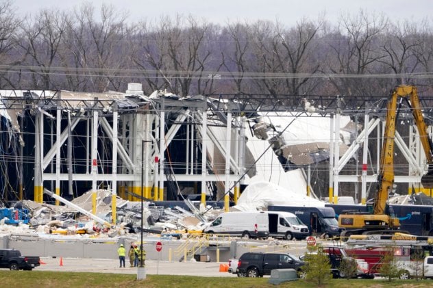 amazon plant damaged after tornado