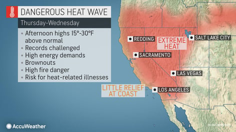 heatwave map