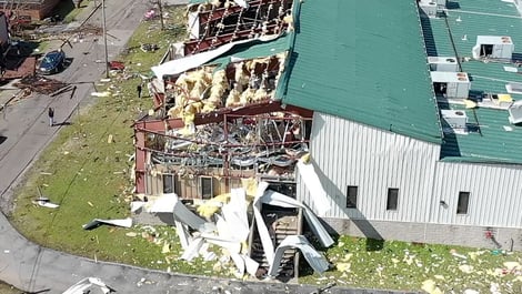 Tornado damage