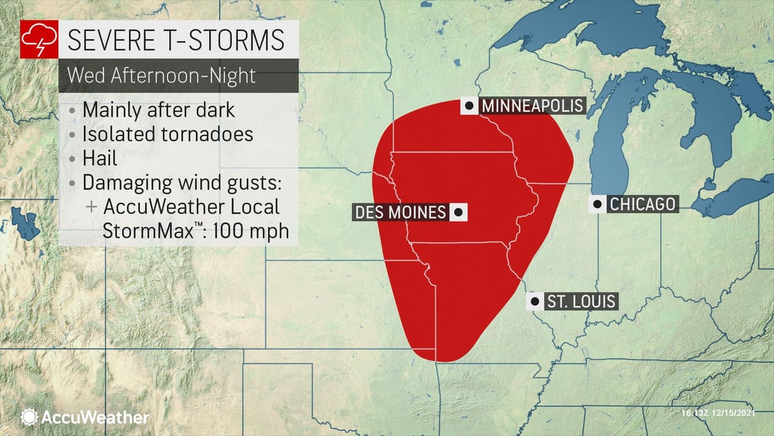 severe weather map