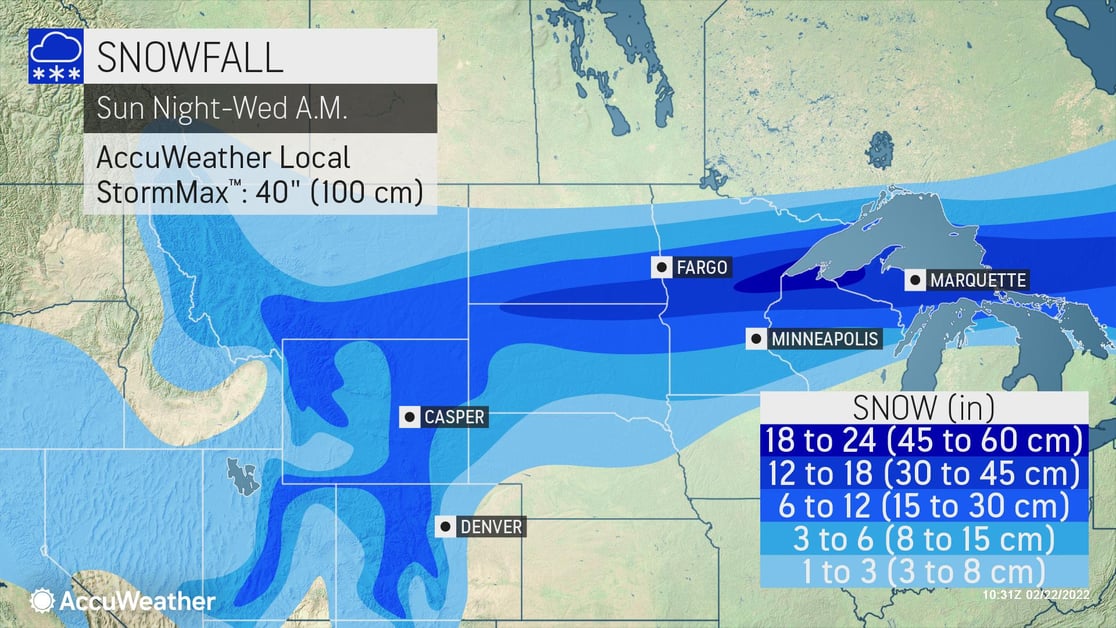 snow forecast map