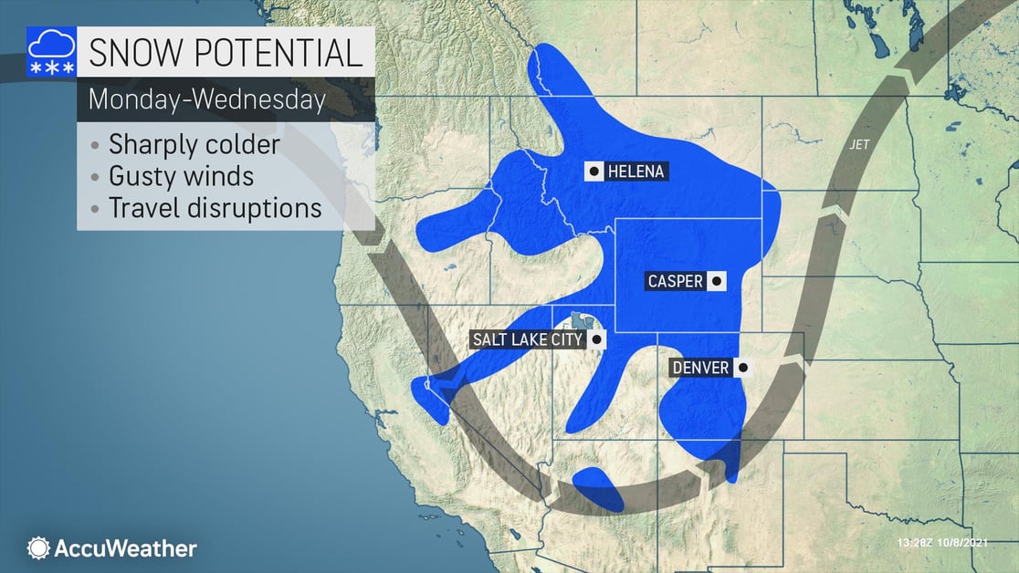 snow forecast map