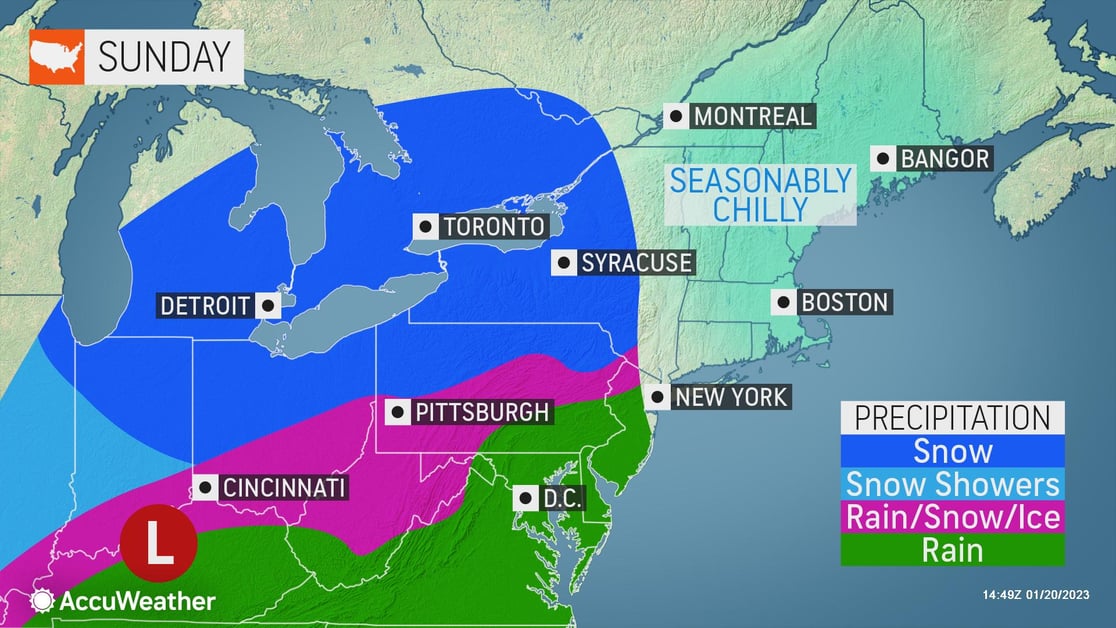 snow weather map