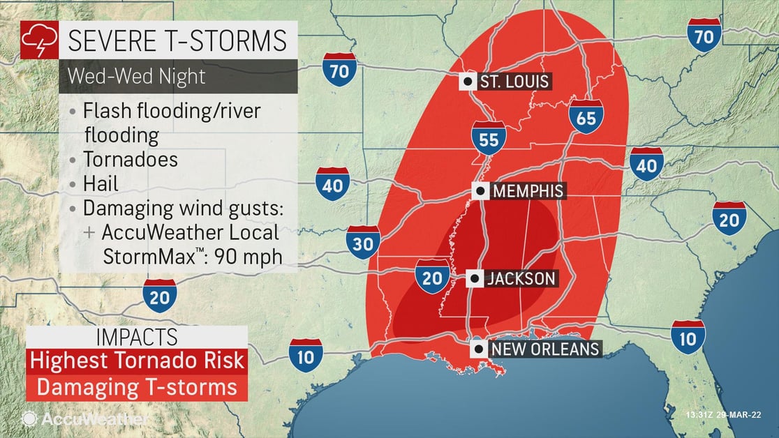 severe weather map