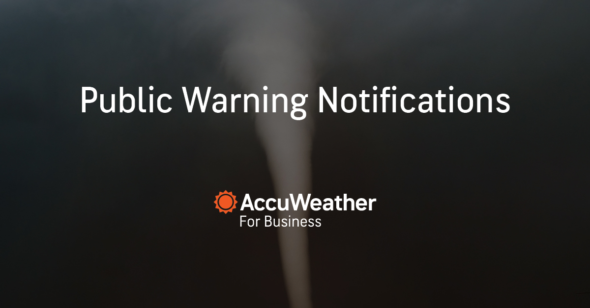 Government Issued Weather Alerts | AccuWeather Public Warning Notifications